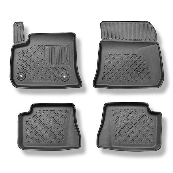 Tapis de sol en TPE adapté pour Jeep Avenger (electric) SUV (01.2023-....) - tapis de voiture - noir