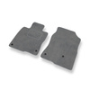 Tapis de Sol Velours adapté pour Honda Civic X Coupé, Hayon, Berline (2017-2021) 3 portes, 5 portes - Premium tapis de voiture - gris