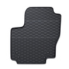 Tapis de sol en caoutchouc adapté pour Ford Mondeo IV Hayon, Break, Berline (2007-2014) - tapis de voiture - noir - 4 pcs.