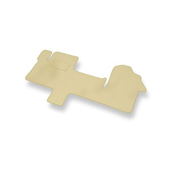 Tapis de Sol Velours adapté pour Renault Master IV (3 places) (2010-2019) - Premium tapis de voiture - beige