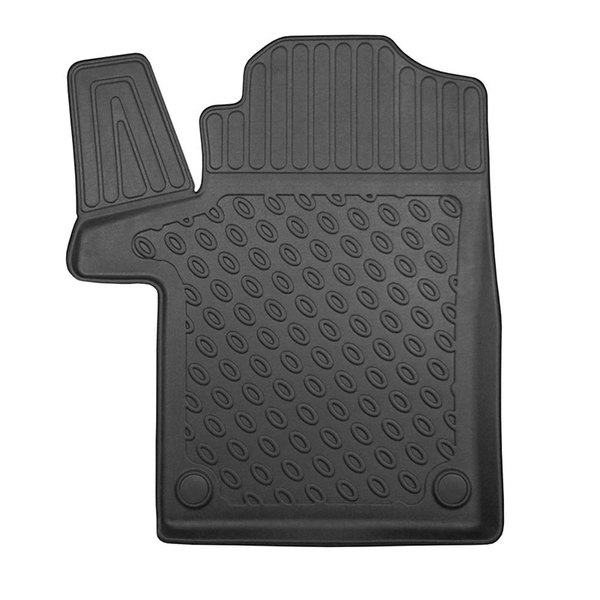 Kit tapis de coffre et tapis de voiture TPE pour: Mercedes-Benz Classe V W447 Van (10.2014-....) - version Extra longue (Extra Long) (empattement 3430 mm, longueur du véhicule 5370 mm);sans séparation de l'espace bagage;sans 3ème rangée