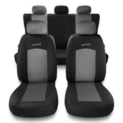 Housses de siège adaptées pour Alfa Romeo 166 I, II, III (1998-2007) - housse siege voiture universelles - couverture siege - S-G2
