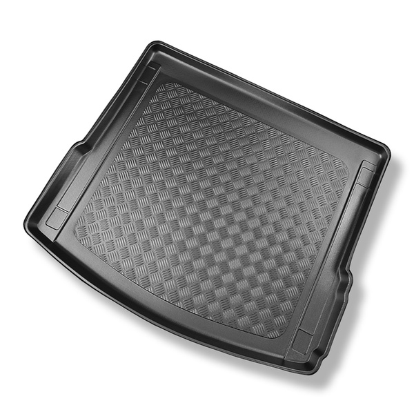 Tapis de coffre adapté pour Porsche Macan SUV (03.2014-06.2024) - bac de coffre - protection de coffre voiture - aussi pour les modèles avec des rails de fixation