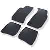 Tapis de sol en caoutchouc adapté pour Volkswagen Passat B5 (1996-2005) - tapis de voiture - noir