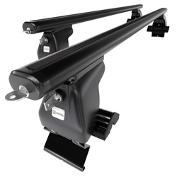 Barres de toit en aluminium adapté pour Nissan Almera mk II Hayon (2000-2006) - Porte-Bagages de Voiture noir - toit normal