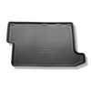 Tapis de coffre adapté pour Ford Transit Custom L2 Van (01.2013- 06.2023) - bac de coffre - protection de coffre voiture - derrière troisième rangée de sièges