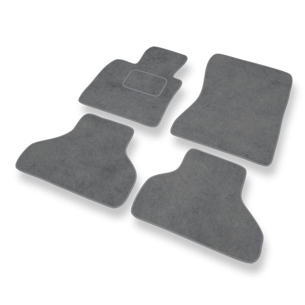 Tapis de Sol Velours adapté pour BMW X5 II E70 SAV (2007-2013) - Premium tapis de voiture - gris