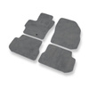 Tapis de Sol Velours adapté pour Mazda 3 I (2003-2009) - Premium tapis de voiture - gris