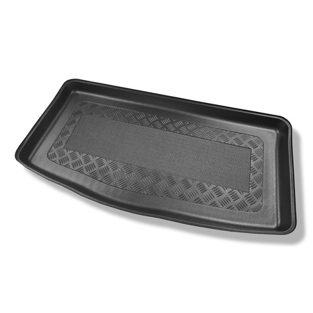 Tapis de coffre adapté pour Kia Picanto III JA Hayon (04.2017-....) - bac de coffre - protection de coffre voiture - coffre inférieur; modèles sans plancher amovible du coffre