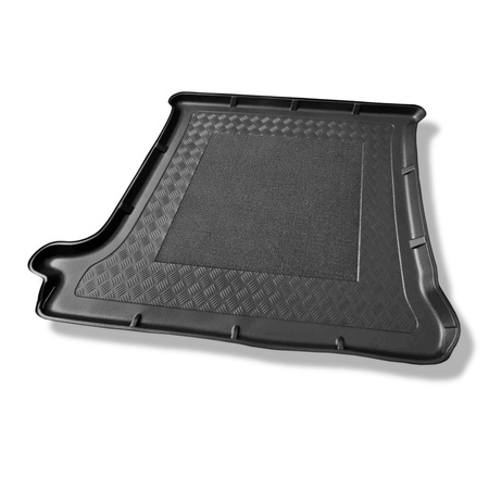 Tapis de coffre adapté pour Renault Trafic II Van (09.2001-08.2014) - bac de coffre - protection de coffre voiture - version pour le transport de passagers (break / tour); pour l'espace derriere 3e rangée de sieges; climatisation complémentaire; L2 (empat