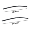 Balais d'essuie-glace de pare-brise adaptés pour Mercedes-Benz Sprinter II Van (2006-2019) - balais plat