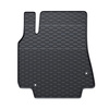 Tapis de sol en caoutchouc adapté pour Citroen Berlingo II Van (2008-2018) - tapis de voiture - noir - 2 pcs.