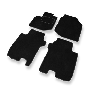 Tapis de Sol Velours adapté pour Honda Jazz III (2008-2015) - Premium tapis de voiture - noir