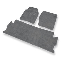 Tapis de Sol Velours adapté pour Land Rover Discovery II SUV (1998-2004) - Premium tapis de voiture - gris