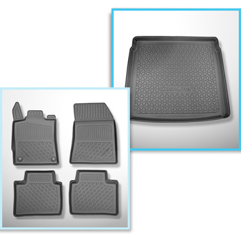 Kit tapis de coffre et tapis de voiture TPE pour: Peugeot 408 Plug-in Hybrid SUV
