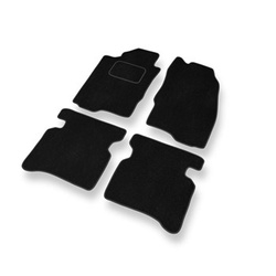 Tapis de Sol Velours adapté pour Mitsubishi Galant VIII Break, Liftback, Berline (1996-2006) - Premium tapis de voiture - noir