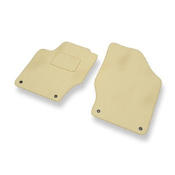 Tapis de Sol Velours adapté pour Citroen C4 II Hayon (2010-2018) - Premium tapis de voiture - beige