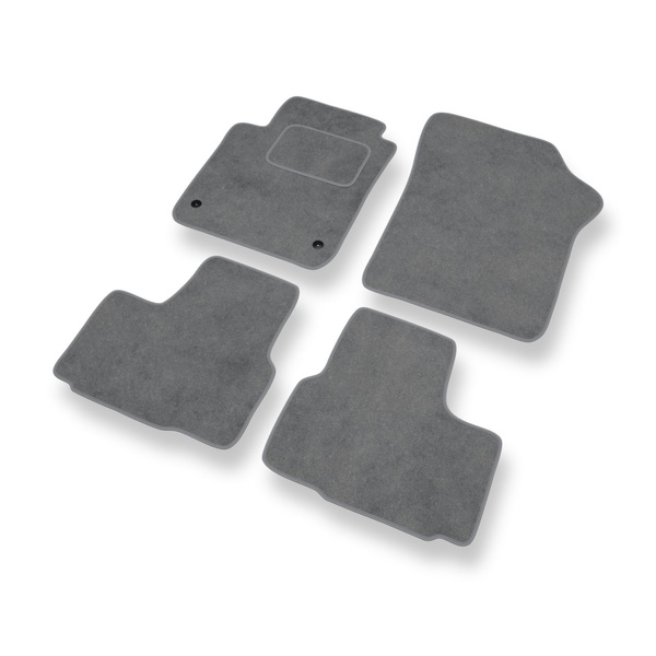 Tapis de Sol Velours adapté pour Volkswagen up! I Hayon (2011-2022) - Premium tapis de voiture - gris
