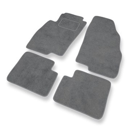 Tapis de Sol Velours adapté pour Fiat Grande Punto Hayon, Van (2005-2012) - Premium tapis de voiture - gris