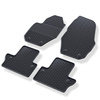 Tapis de sol en caoutchouc adapté pour Volvo S60 II (2010-2018) - tapis de voiture - noir