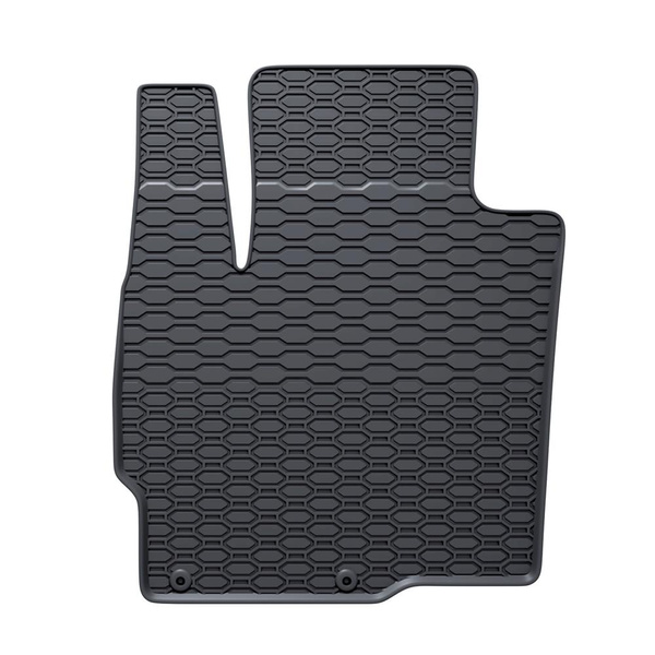 Tapis de sol en caoutchouc adapté pour Mitsubishi Outlander III SUV (2012-2022) - tapis de voiture - noir - 4 pcs.