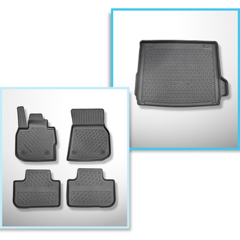 Kit tapis de coffre et tapis de voiture TPE pour: BMW iX3 G08 SUV (01.2021-....)