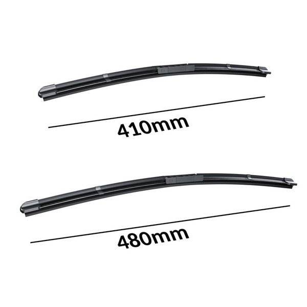 Balais d'essuie-glace de pare-brise adaptés pour Ford Ka I Hayon (09.1996-09.2008) - balais plat