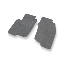 Tapis de Sol Velours adapté pour Mitsubishi Space Star I Monospace (1999-2006) - Premium tapis de voiture - gris