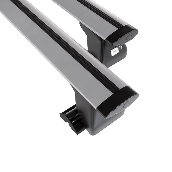 Barres de toit en aluminium adapté pour Kia Carnival mk III Monospace (2006-2014) - Porte-Bagages de Voiture argent - profil T