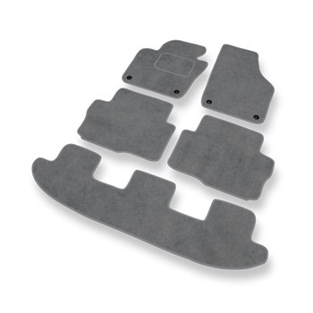 Tapis de Sol Velours adapté pour Volkswagen Sharan II Van (2010-2022) - Premium 