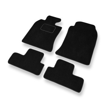 Tapis de Sol Velours adapté pour Mini Cabrio I (2004-2009) - Premium tapis de voiture - noir