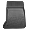 Tapis de sol en TPE adapté pour BMW 5 F10 Berline (12.2015-10.2022) - sans X-drive; distance entre les rails du siège avant (partie arrière) 365 mm - tapis de voiture - noir