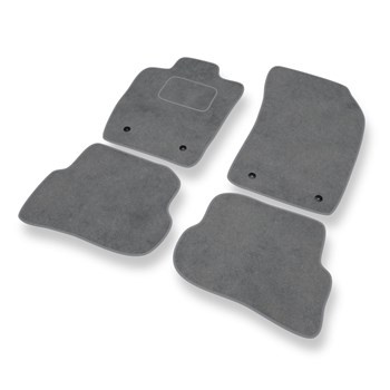 Tapis de Sol Velours adapté pour Audi A1 I 8X (2010-2018) - Premium tapis de voiture - gris