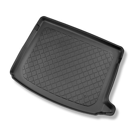 Tapis de coffre adapté pour Skoda Scala Hayon (04.2019-....) - bac de coffre - protection de coffre voiture - coffre supérieur; avec plancher multi-fonctions en la position la plus haute