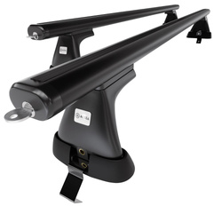 Barres de toit en aluminium adapté pour Ford Mondeo mk V Break (2014-2022) - Porte-Bagages de Voiture noir - toit normal