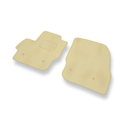 Tapis de Sol Velours adapté pour Mazda 3 II Hayon, Berline (2009-2014) - Premium tapis de voiture - beige