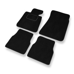 Tapis de Sol Velours adapté pour BMW 3 M3 I E30 Coupé, Cabriolet, Berline, Touring (1985-1992) - Premium tapis de voiture - noir