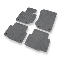 Tapis de Sol Velours adapté pour BMW 3 M3 II E36 Compact, Coupé, Cabriolet, Berline, Touring (1992-1999) - Premium tapis de voiture - gris