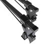 Barres de toit en acier adapté pour Renault Clio mk II Hayon (1998-2005) - Porte-Bagages de Voiture noir - toit normal