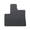 Tapis de sol en caoutchouc adapté pour Peugeot Partner III Van (2018-....) - tapis de voiture - noir - 2 pcs.