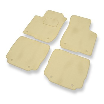 Tapis de Sol Velours adapté pour Audi A3 I 8L (1996-2003) - Premium tapis de voiture - beige