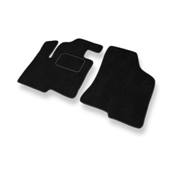 Tapis de Sol Velours adapté pour Hyundai Santa Fe II SUV (2006-2012) - Premium tapis de voiture - noir