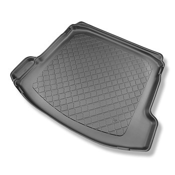 Tapis de coffre adapté pour Audi A3 8Y Berline (04.2020-....) - bac de coffre - protection de coffre voiture - cavité gauche amovible dans les modèles avec filet latéral