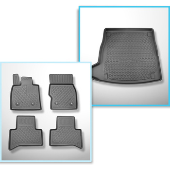 Kit tapis de coffre et tapis de voiture TPE pour: Alfa Romeo Stelvio 949 SUV (01