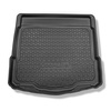 Tapis de coffre adapté pour Nissan X-Trail III T32 SUV (08.2014-....) - bac de coffre - protection de coffre voiture - 5 places; coffre inférieur (sous le plancher amovible)