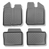 Tapis de sol en TPE adapté pour Dacia Spring BBG SUV (03.2021-2024) - tapis de voiture - noir