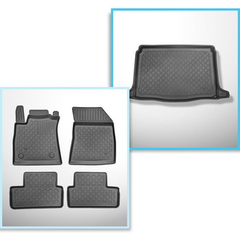 Kit tapis de coffre et tapis de voiture TPE pour: Renault Megane IV Hayon (01.20