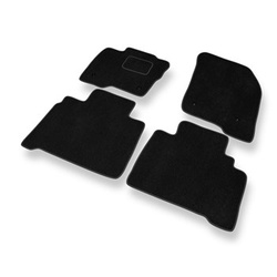 Tapis de Sol Velours adapté pour Ford S-Max II Monospace (2015-2023) - Premium tapis de voiture - noir