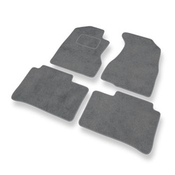 Tapis de Sol Velours adapté pour Honda CR-V II SUV (2001-2007) - Premium tapis de voiture - gris