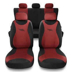 Housses de siège adaptées pour Alfa Romeo 166 I, II, III (1998-2007) - housse siege voiture universelles - couverture siege - TR-RD